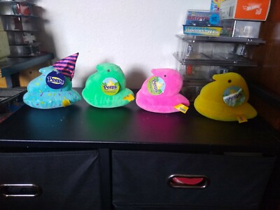 Lot: Yellow , Green,  Pink,  and Birthday Party Cake Chick Peeps stuffed animal
