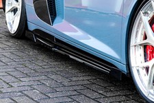 CUP Seitenschweller Sideskirts mit Wings vorne + hinten aus ABS  für Audi R8 4S