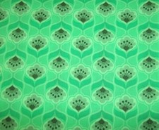 Handmade Cotton fitted crib sheet Mint green,Gray Posies /REDUCED 