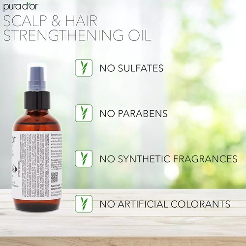 3.3 Oz Scalp & Hair Strengthening Oil - Supports Optimal Growth, Reduce Breakage - Picture 5 of 7