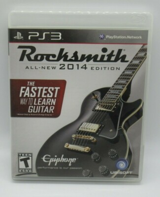ROCKSMITH - 2014 EDITION GAME FOR PS3 PLAYSTATION 3, GAME DISC, CASE, MANUAL