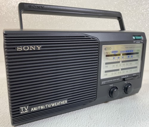 Sony TV Sound AM/FM/TV/Weather Radio Model ICF-34