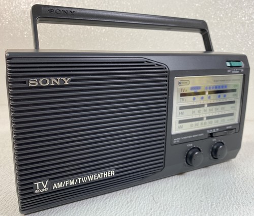 Sony TV Sound AM/FM/TV/Weather Radio Model ICF-34 - Picture 1 of 9