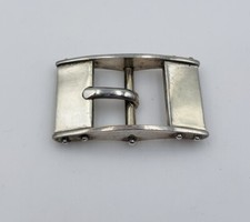 James Reid Vintage Sterling Silver Santa Fe Western Belt Buckle