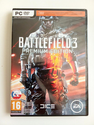 Battlefield 3: Premium Edition, (PC-DVD), ENG, factory sealed, read description