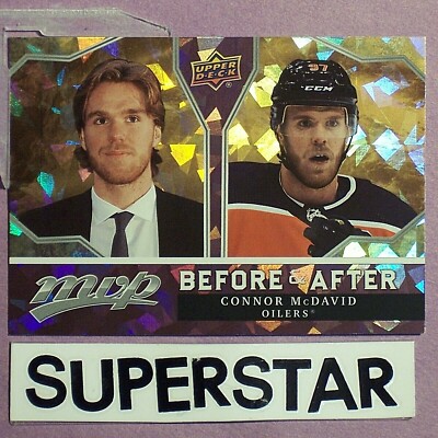 CONNOR McDAVID  2021-22  Upper Deck  MVP  Before & After  GOLD  #BA-2  Edmonton