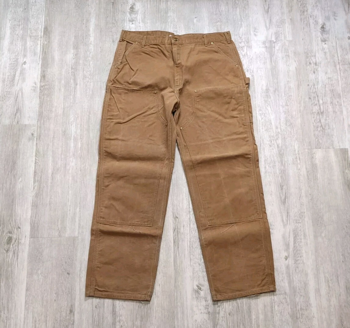 Vintage Y2K Carhartt Pant Mens 42 B01 Duck Double Knee