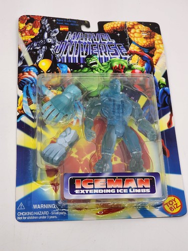 Toy Biz Vintage 1996 Iceman Figura Marvel Universe con Arti di Ghiaccio Estensibili - Foto 1 di 2