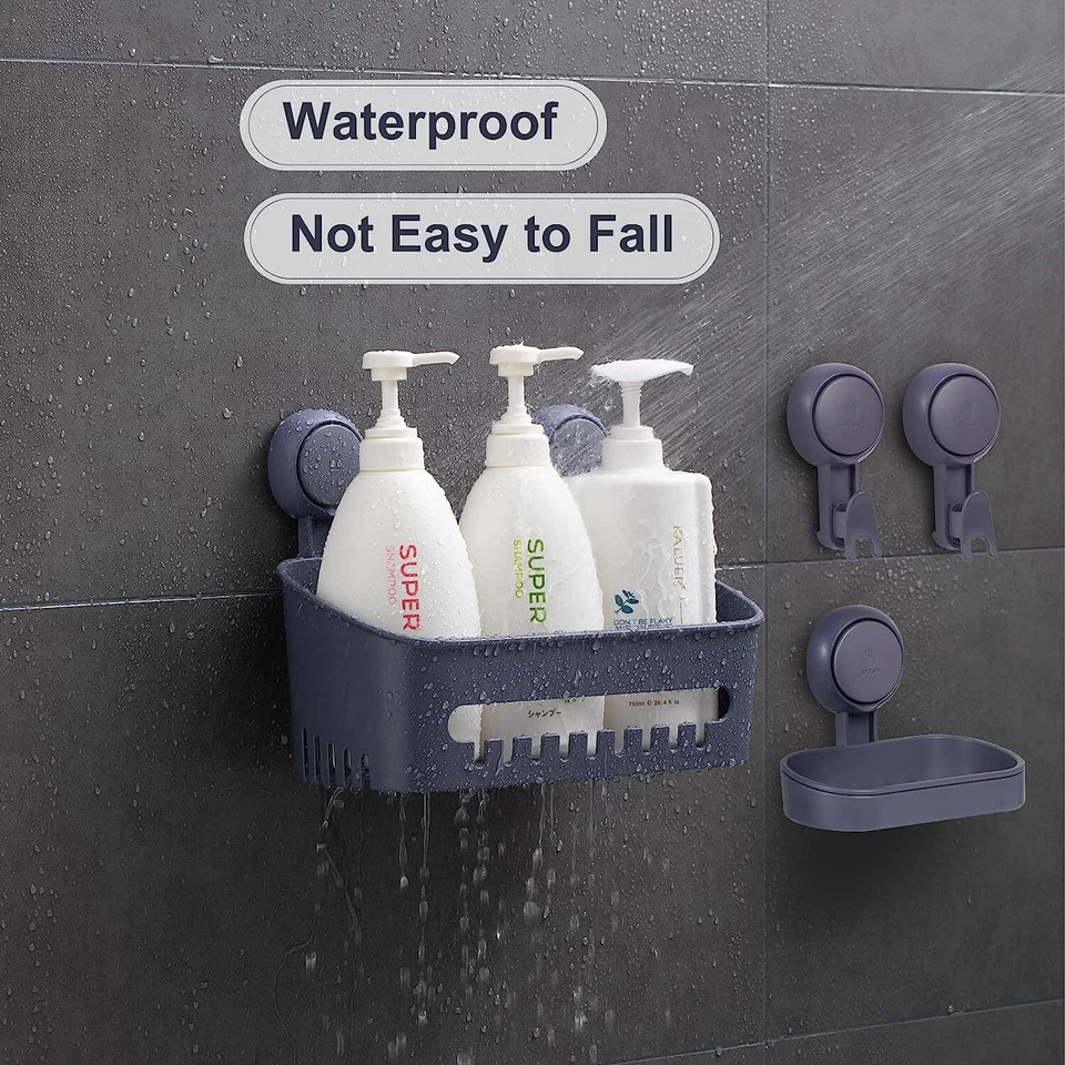 Seifenhalter Duschregal Seifenschale Seifenablage Duschstange Duschkorb Badregal - Bild 2 von 4