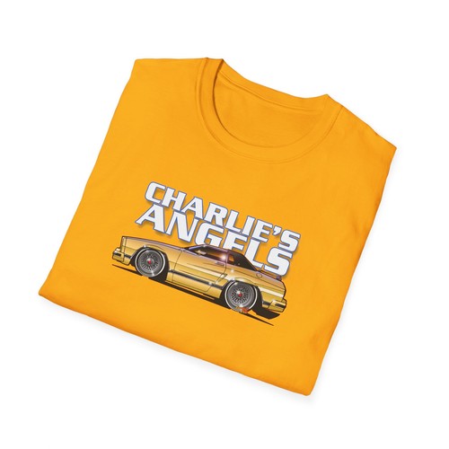 CHARLIE'S ANGELS 1977 FORD MUSTANG GHIA Concept Art Softstyle T-Shirt 15 Farben - Bild 20 von 60