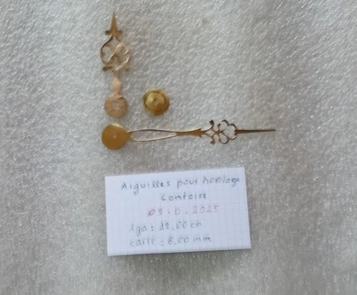 Jeu d'aiguilles + goutte (0.D.2025 ) old french clock uhr - Photo 1/1