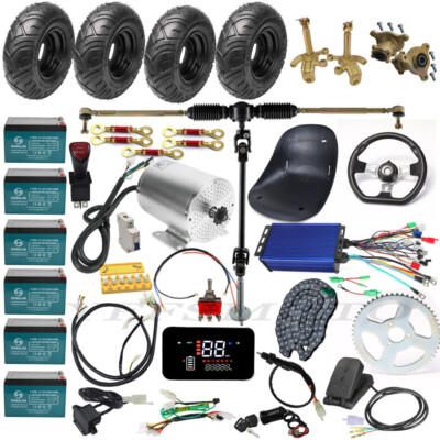 72V 3000W Brushless Motor Kit for ELectric Scooter E-Bike 4 Wheeler Drift DIY US