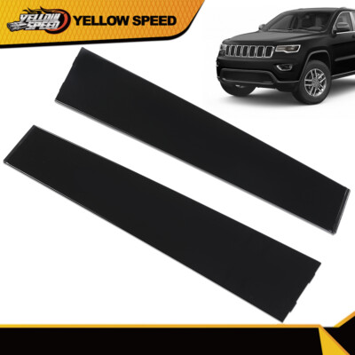 Fit For 11-19 Grand Cherokee Rear Door B Pillar Window Trim Applique Left &Right