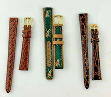 Lotto 3 Cinturini Varie Misure Orologi Donna Pelle Stock Nuovi Fondi Magazzino