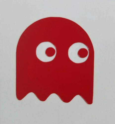 Pacman & Ghost VINYL DECAL ATARI 2600 MIDWAY TAITO ARCADE VIDEO GAME MRS GHOST - Picture 4 of 12