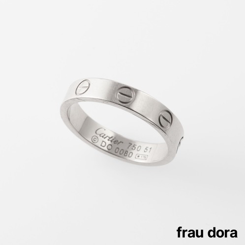 Anillo Cartier Love 750/- 18 quilates oro blanco talla 51