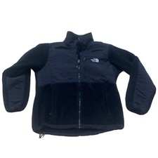 The North Face Womens Full Zip Fleece Jacket Liner Polartec Large Black TNF