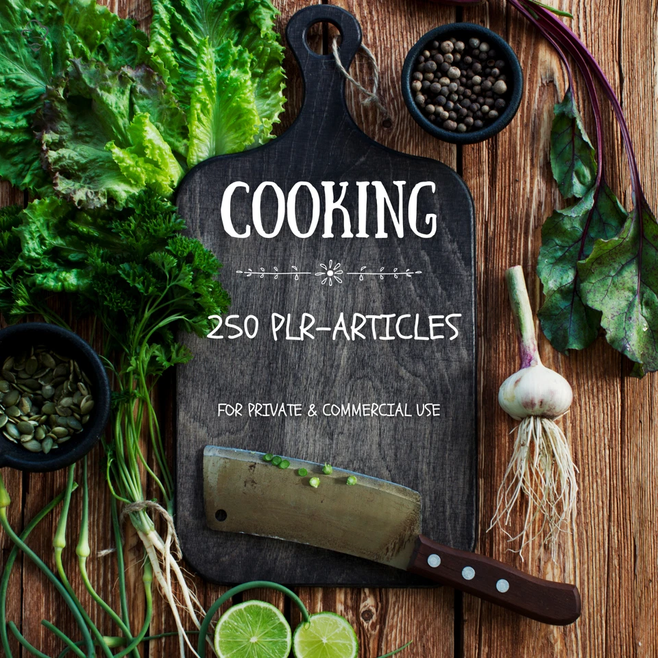250 PLR Artikel zu Cooking (EN)