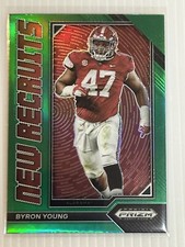 2023 Panini Prizm Draft Picks Byron Young New Recruits Green #NR-23 Alabama