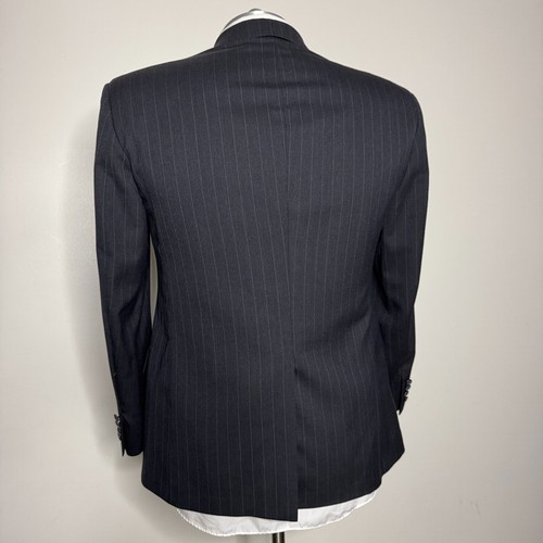 Polo Ralph Lauren Men's Suit 43R Gray Stripe Wool Two-Piece Pants 37W - Picture 4 of 15