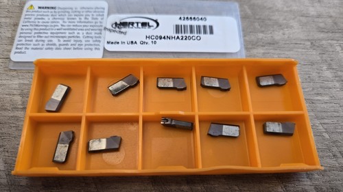(10 Stück) HERTEL 42666040 Hartmetall Trenneinsätze HC094NHA220CO - Bild 2 von 2