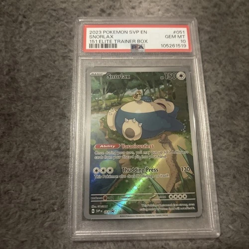 Pokémon TCG Snorlax 151 Elite Trainer Box PSA 10