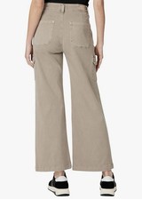 PAIGE Women's 33 Carly Jeans with Cargo Pockets Vintage Moss Taupe $239 NEW