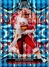 2024 Panini Mosaic #240 Ricky Sanders Mosaic Reactive Blue