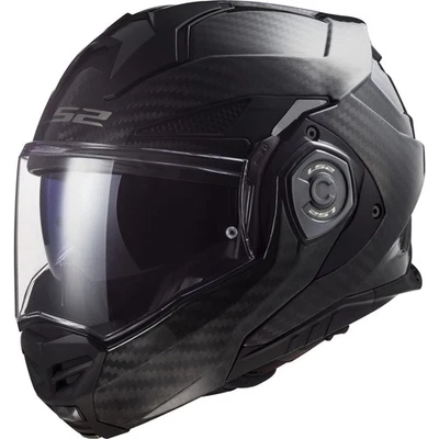 Casque De Moto S - LS2 Advant X Carbone Solide FF901 Casque Intégral - Noir - Photo 1/3