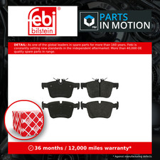 Brake Pads Set fits MERCEDES C220 S205, W205 2.2D Rear 14 to 18 OM651.921 Febi