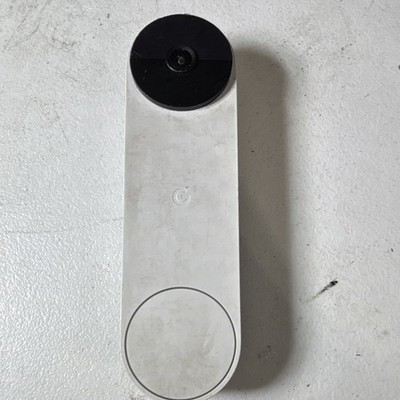 Google Nest Video Doorbell Wireless Wi-Fi White, Google Home/Assistant Mic