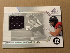 Drew Desjarlais 2025 Upper Deck CFL Game Used Jersey Ottawa REDBLACKS #2