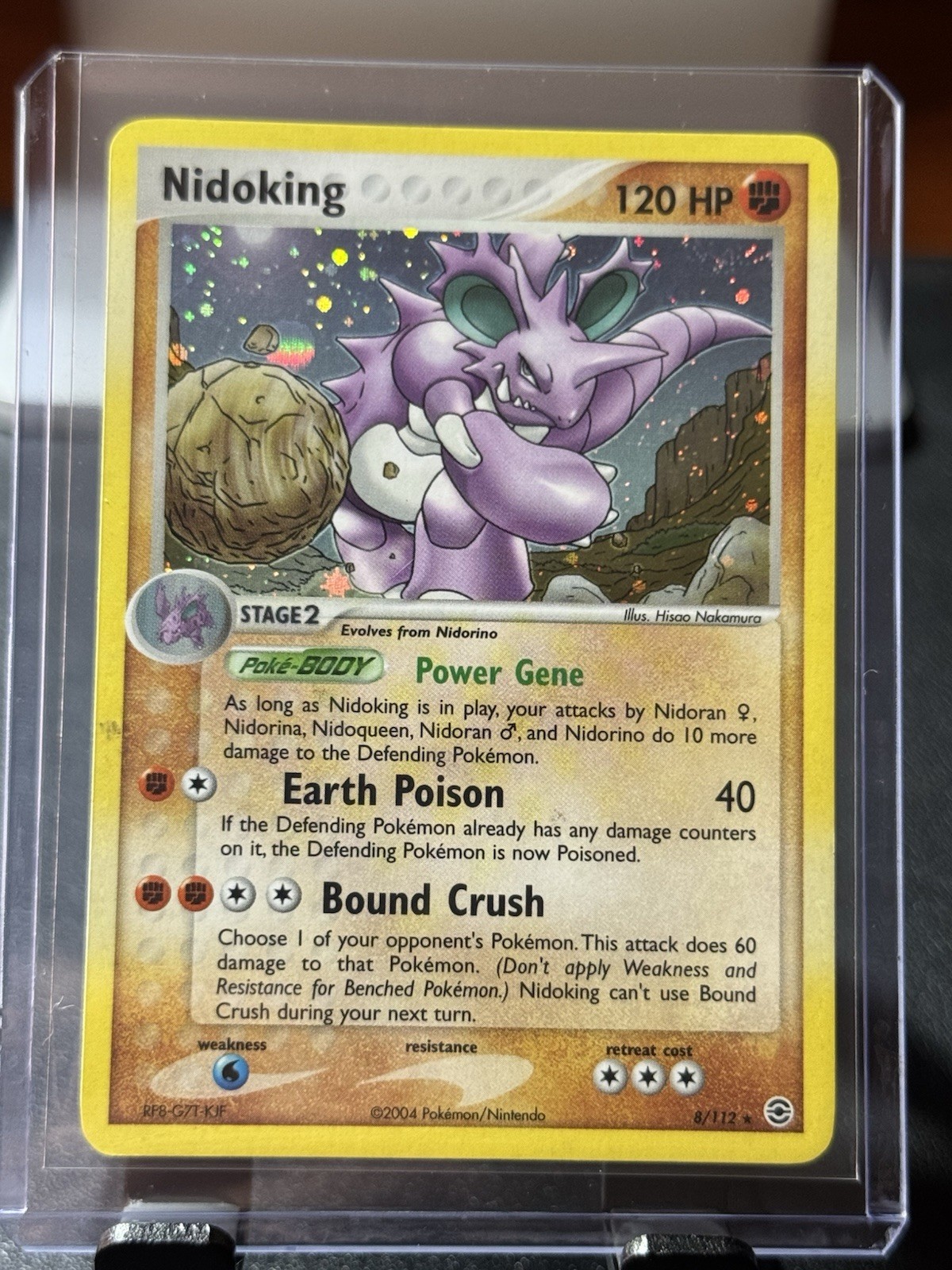 Nidoking 8/112 Holo LP Pokemon EX FireRed & LeafGreen Pokemon Card