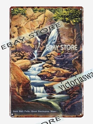 1930-45 Bash Bish Falls, Great Barrington, Massachusetts tin sign posters walls