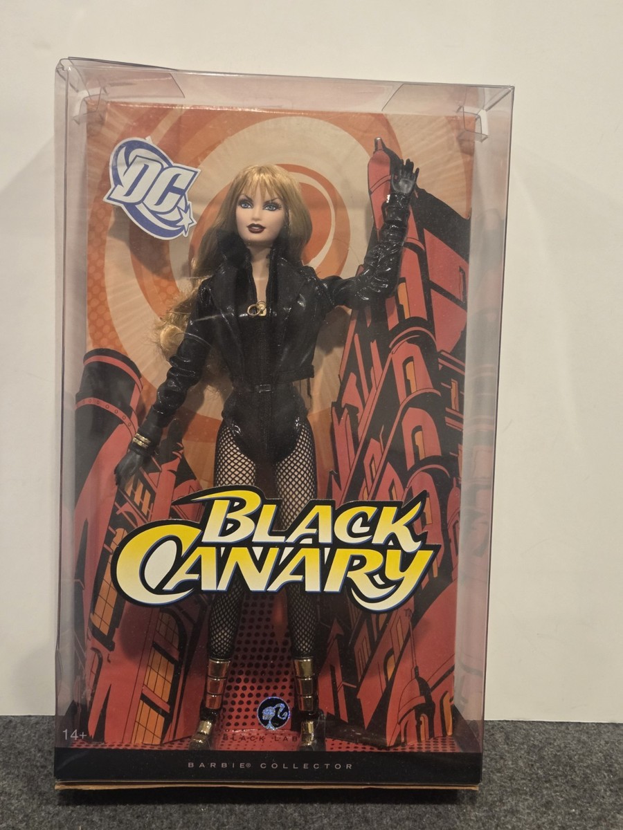 DC Comics Black Canary Barbie Doll Black Label 2008 Mattel L9640