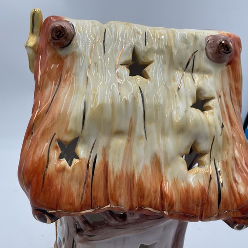 Vintage Tonarbeiten Heidekrippe Teelicht Keramik Tiere Engel Heilige Familie - Bild 15 von 23