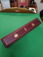Antique King George Leather/Wood Document Box