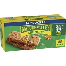 Nature Valley Crunchy Granola Bars Oats 'n Honey 48 Ct 35.76 oz 24 Pouches