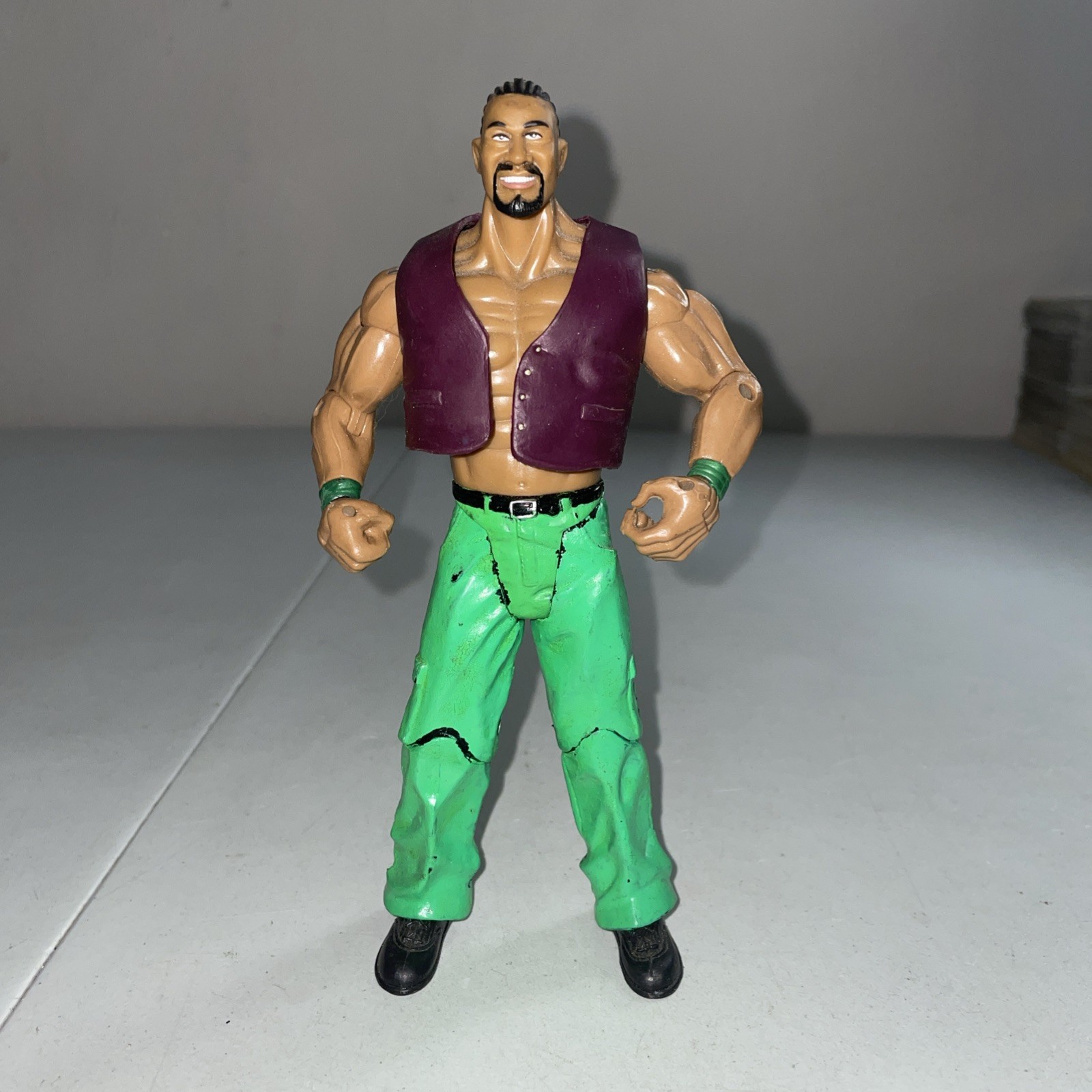 WWE Wrestling 2003 Jakks Pacific 7" Figure - Custom The Godfather w/ Green Pants
