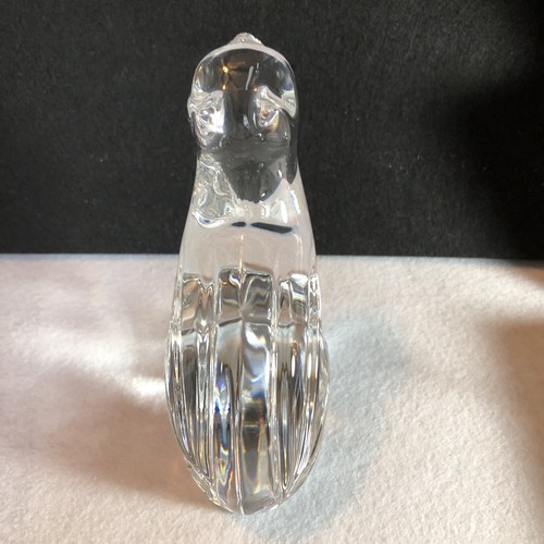 "Estatuilla pisapapeles vintage Waterford Crystal Cat mirando hacia arriba 5"" de alto" - Imagen 6 de 10