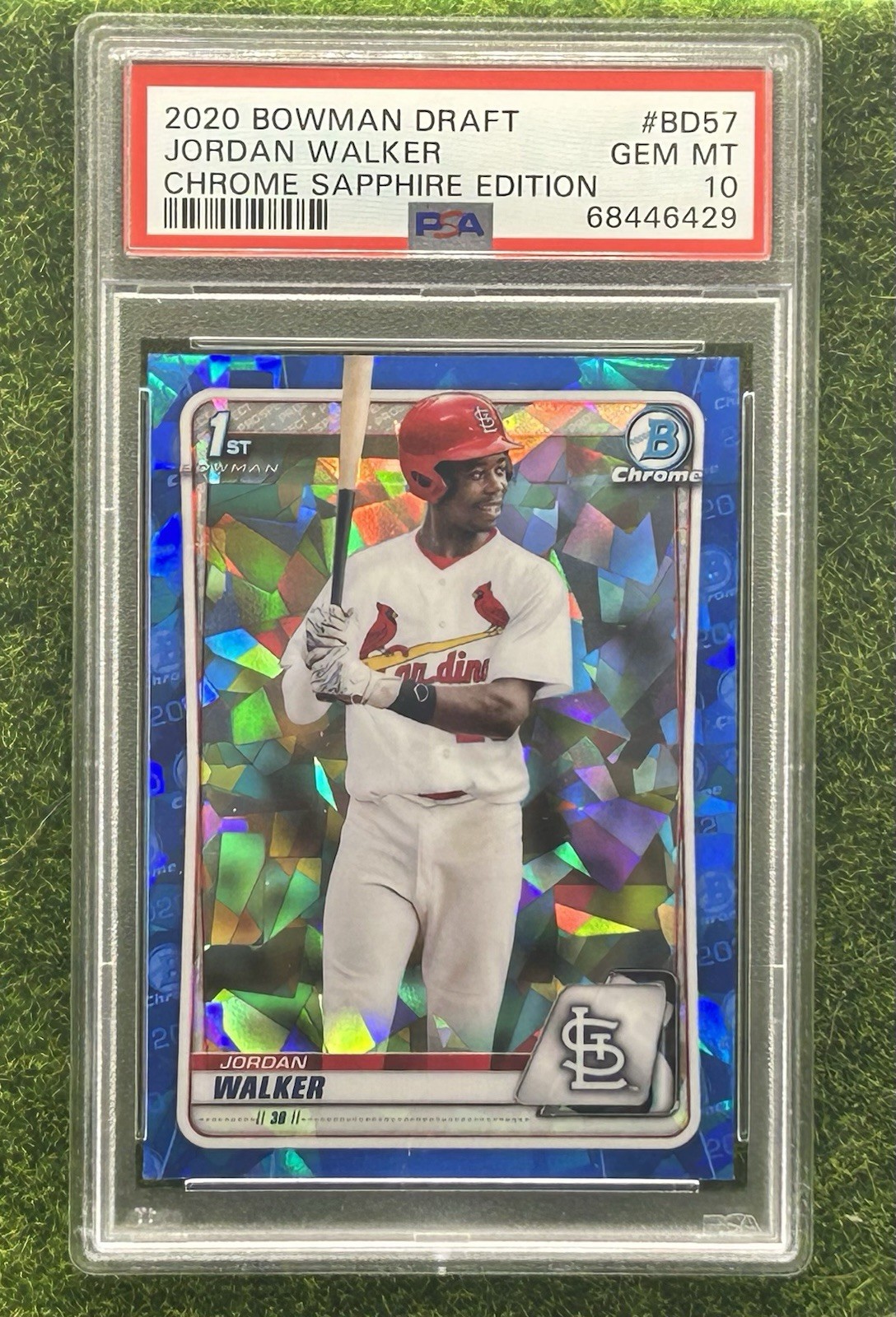 2020 JORDAN WALKER Bowman Draft Sapphire  PSA 10 GEM MINT 1st Bowman