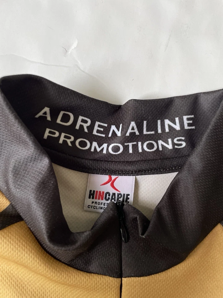 Camiseta deportiva de ciclismo Hincapie CU Boulder para hombre XL dorada negra Universidad de Colorado Foto 4 de 4