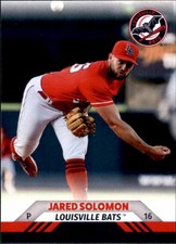 2023 Louisville Bats Choice #24 Jared Solomon Millville Pennsylvania PA NM Card