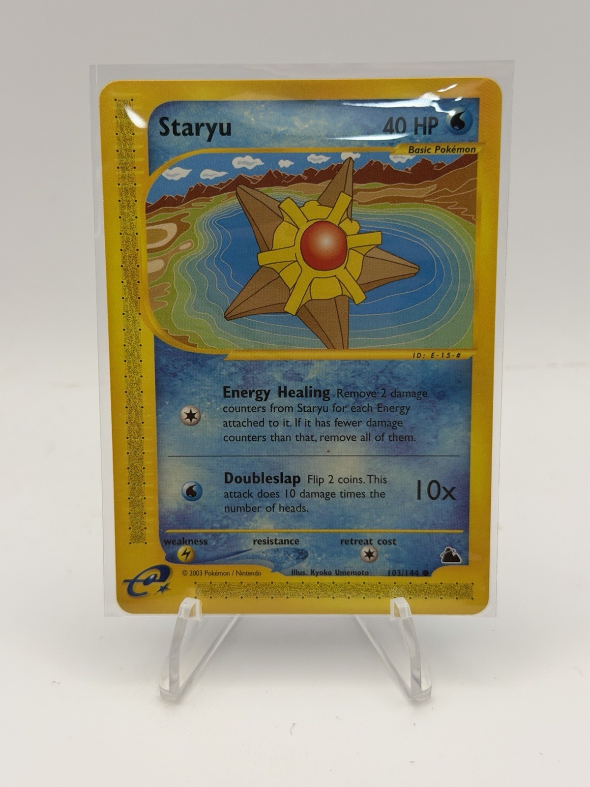 Pokémon TCG Staryu 2003 Skyridge Regular Card 103/144 eReader