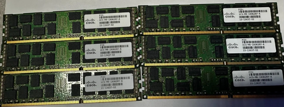 48GB (6X8GB) PC3L-12800R 2RX4 SERVER RAM SAMSUNG M393B1K70QB0-YK0 - Image 2 of 2
