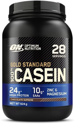 Optimum Nutrition 100 % Gold Standard Casein, 924 g (2 lb) Dose, Chocolate Supre