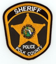 FLORIDA FL POLK CONDADO SHERIFF POLICÍA BONITO PARCHE DE HOMBRO