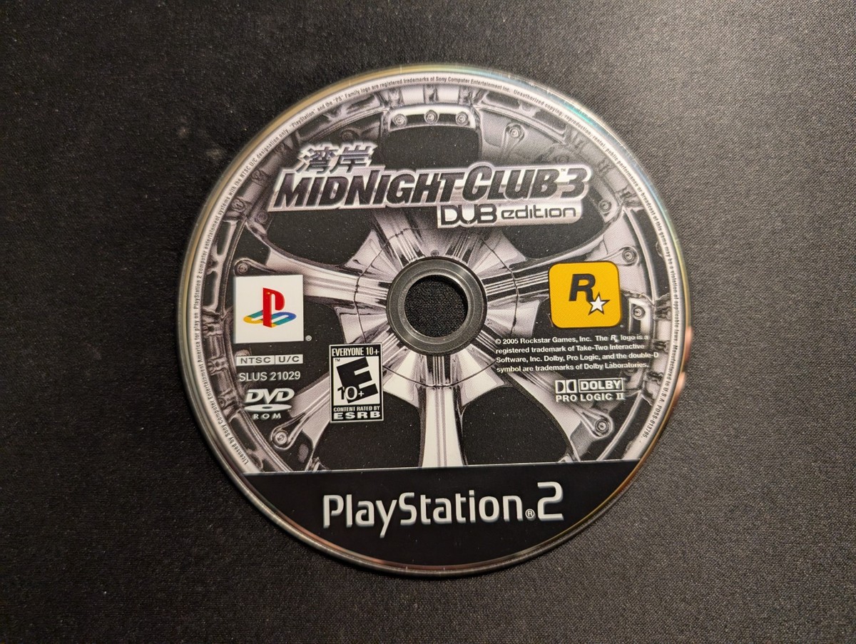 Midnight Club 3: DUB Edition – Sony PS2 – Bon état – Jeu Complet – Playstation 2
