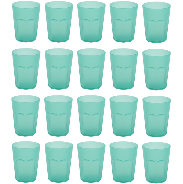 20X Kunststoffbecher GrüN Trinkbecher Party-Becher PlastikgläSer Mehrweg 0,4L-image