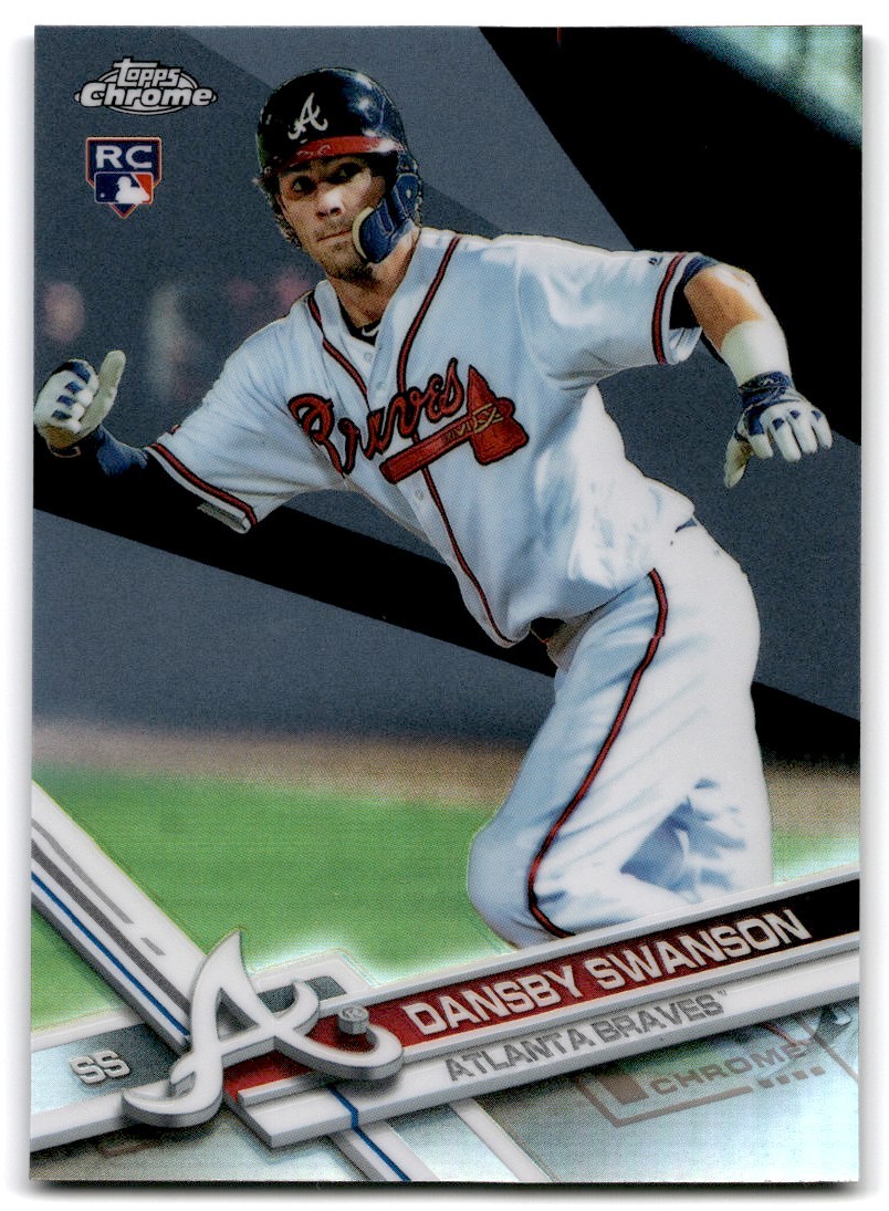 2017 Topps Chrome Refractor Dansby Swanson RC Atlanta Braves #8